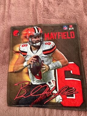 Mayfield Cleveland Browns Red Graphic Fan Towel